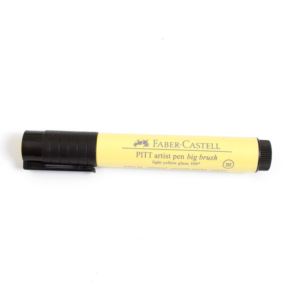 Faber Castell, Pitt, Artist, Big, Brush Pen, Yellow Glaze